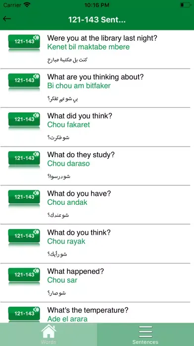 Captures d'écran de Learn Lebanese Dialect Easy