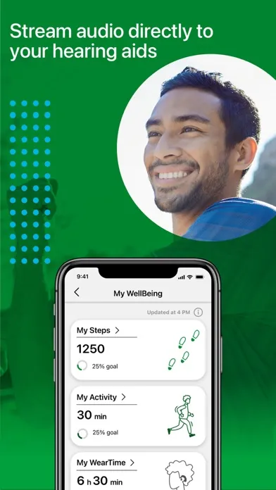 Screenshot di TruHearing App