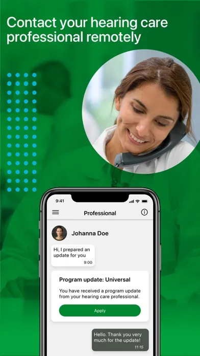 Screenshot di TruHearing App