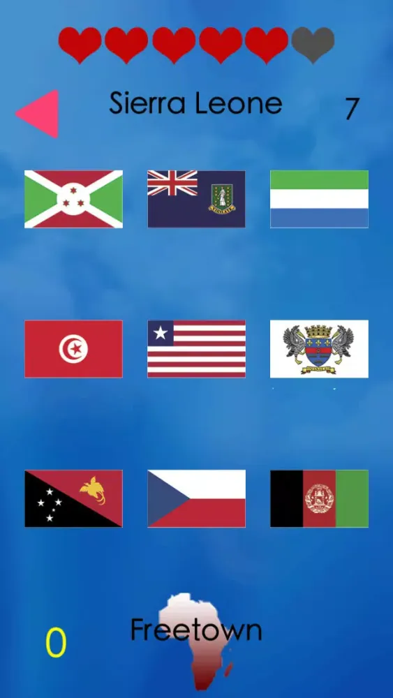ภาพหน้าจอของ All Flags: Name That Flag PAID