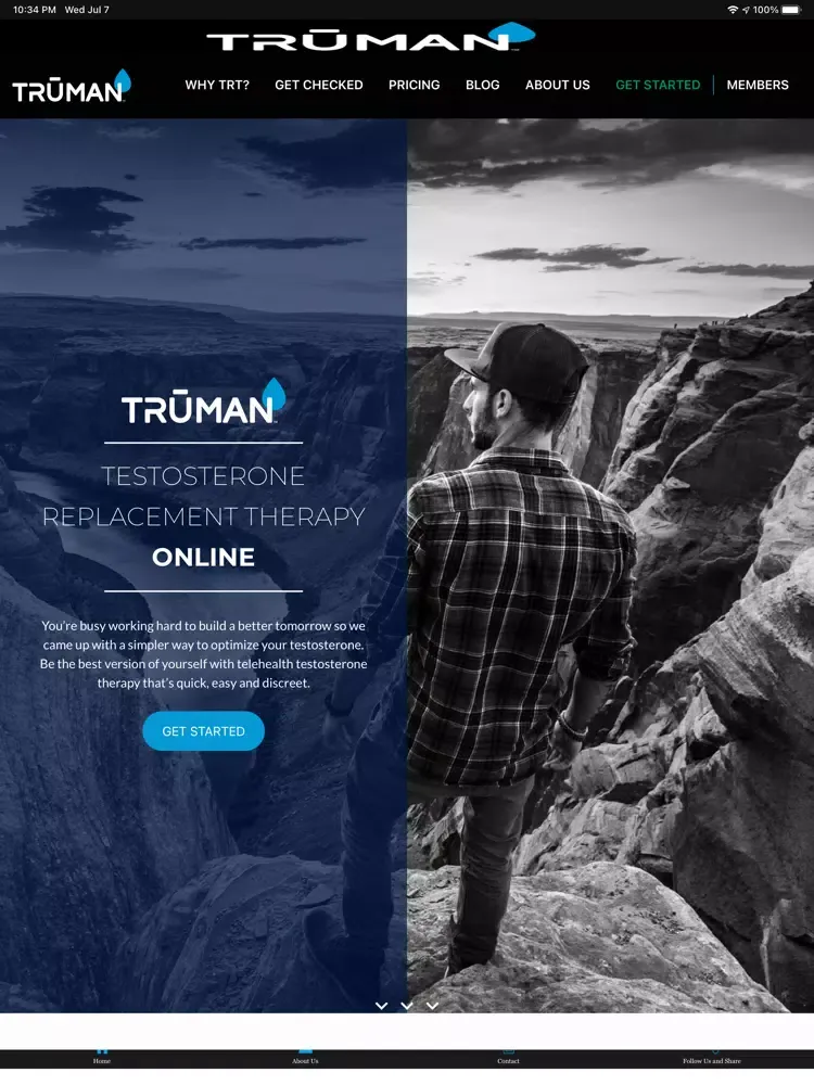 Zrzuty ekranu Trūman Rx-tg iPad 