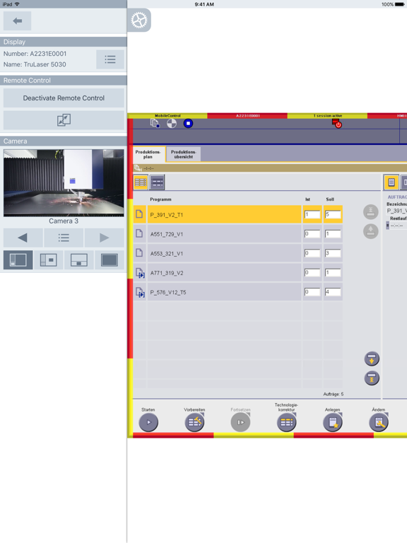 MobileControl App iPad  স্ক্রিনশট