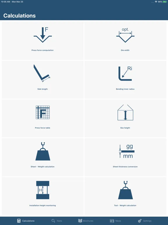 Скриншоты TRUMPF BendGuide iPad 