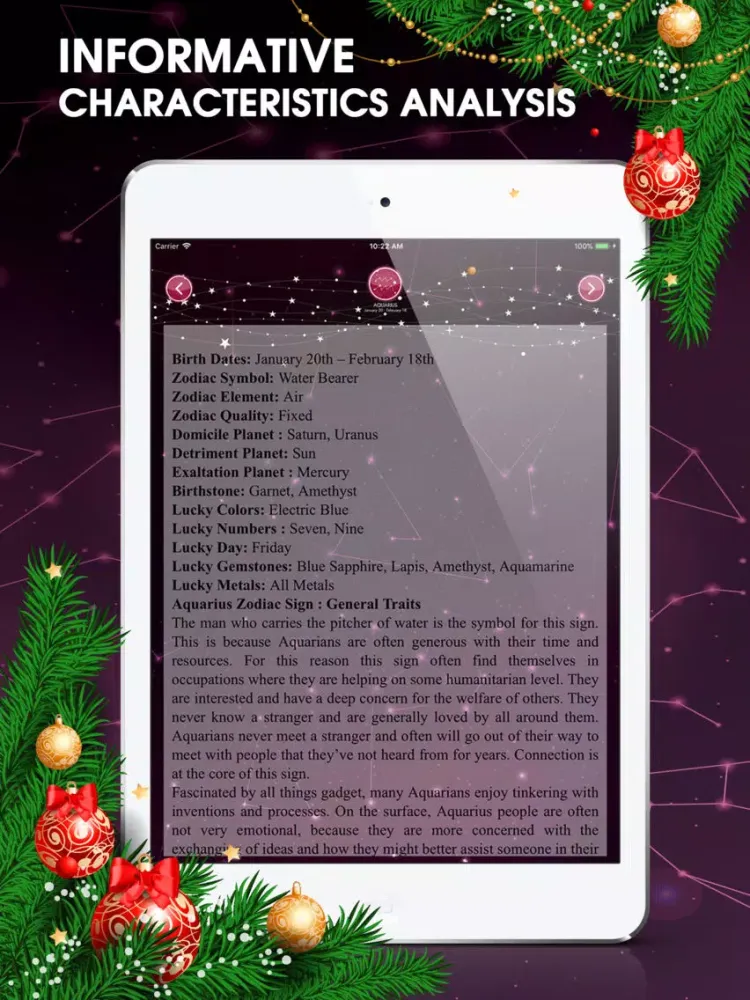 Ảnh chụp màn hình của Easy Zodiac Star Signs Pro iPad 
