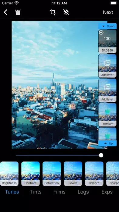 Zrzuty ekranu Travel Filters, Analog Presets