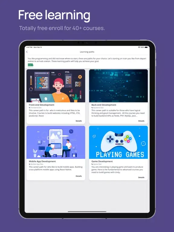 CGoDev - Online Learning iPad  سکرین شاٹس