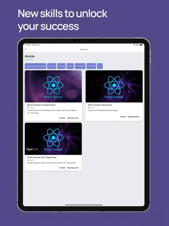 CGoDev - Online Learning iPad  سکرین شاٹس