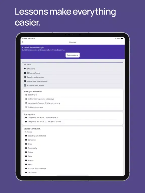 CGoDev - Online Learning iPad  سکرین شاٹس