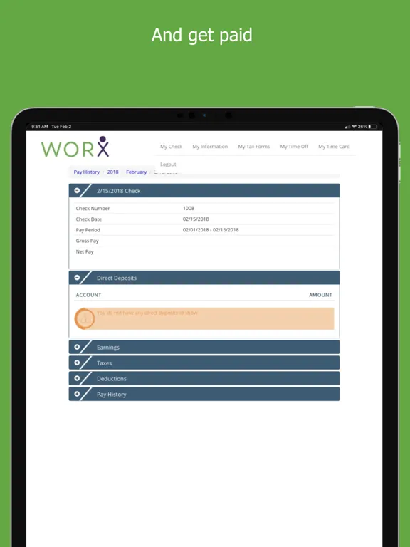 MyWorx iPad  Screenshots