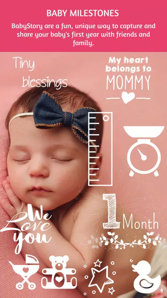 BabyStory - baby & pregnancy milestone stickers スクリーンショット
