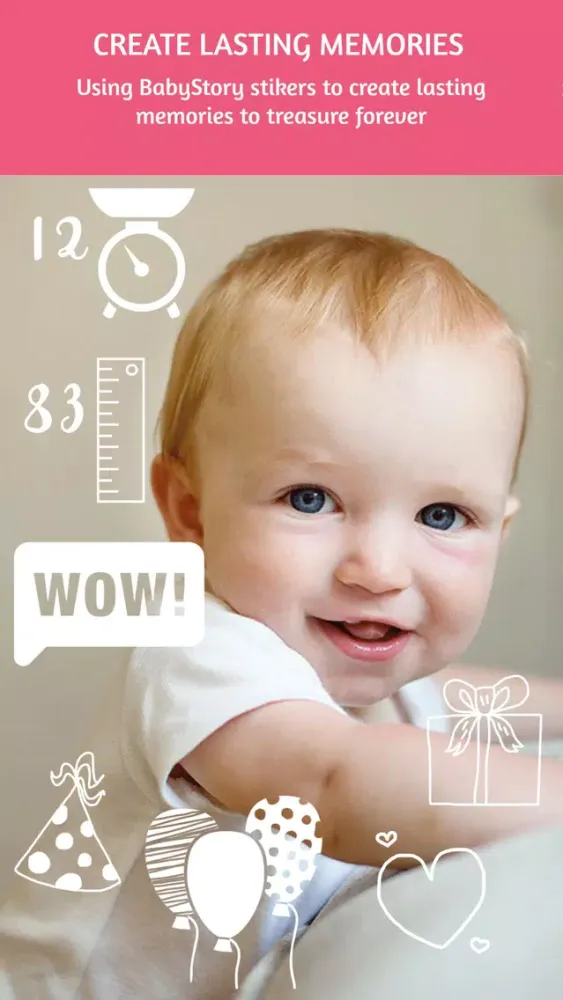 BabyStory - baby & pregnancy milestone stickers スクリーンショット