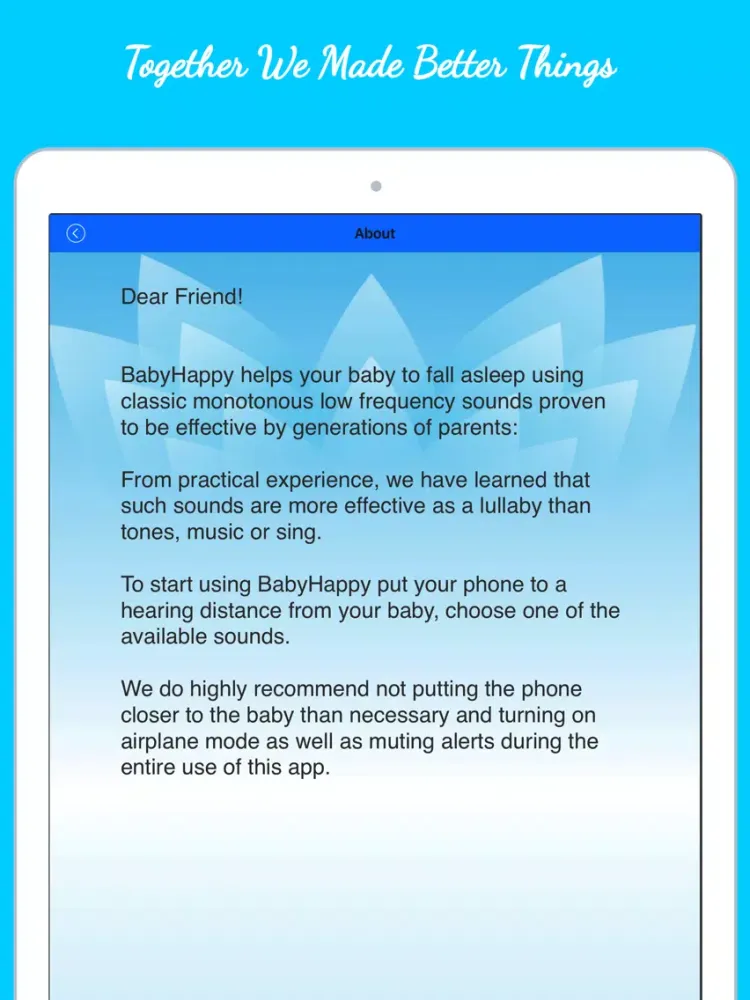 صور BabyHappy - Deep Relaxation, Brain Development iPad 