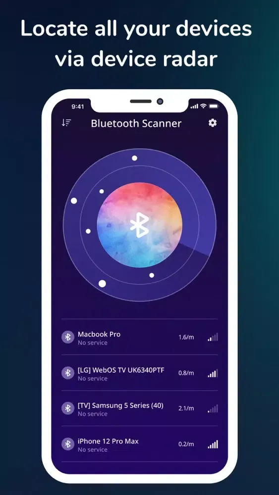 Captures d'écran de Find My Bluetooth Devices Plus