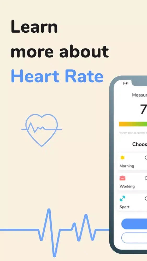 Captures d'écran de Heart Rate Plus: BPM Monitor
