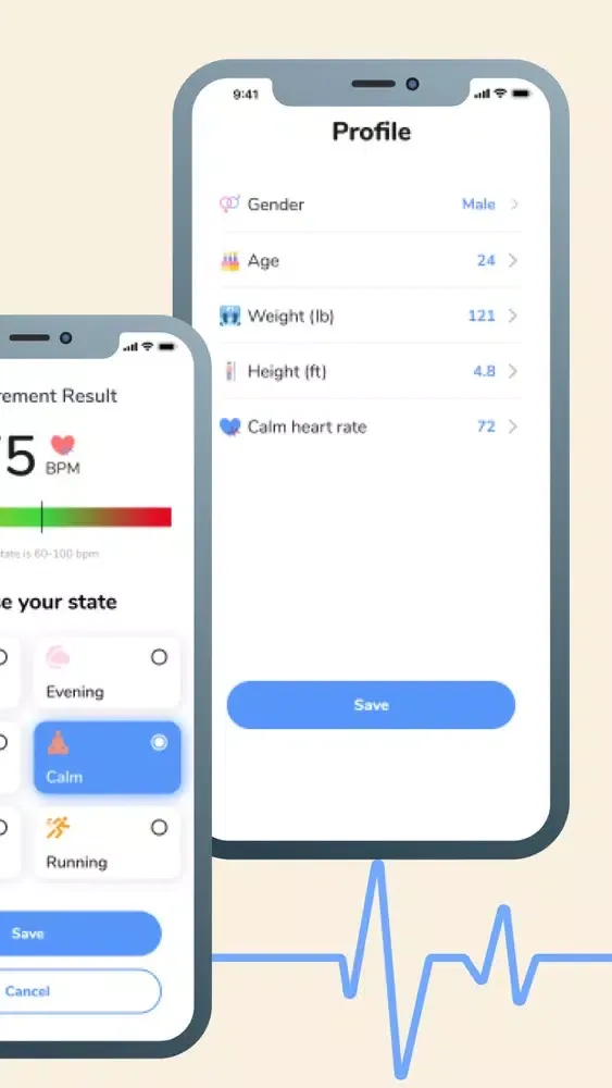 Captures d'écran de Heart Rate Plus: BPM Monitor