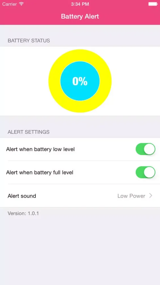 Battery Alert: Alert when battery low or full level Screenshots