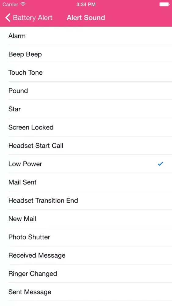 Battery Alert: Alert when battery low or full level Screenshots