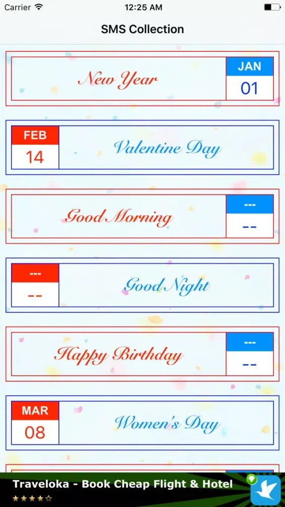 Tangkapan layar Cute Messages