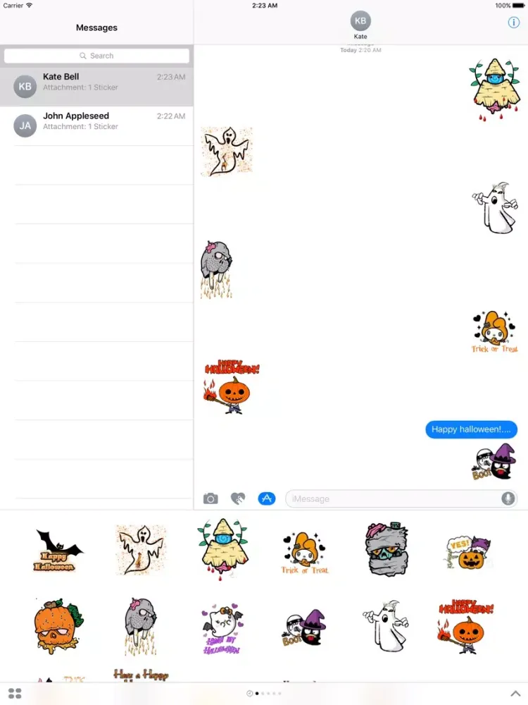 Capturas de pantalla de Hallo Boo iPad 