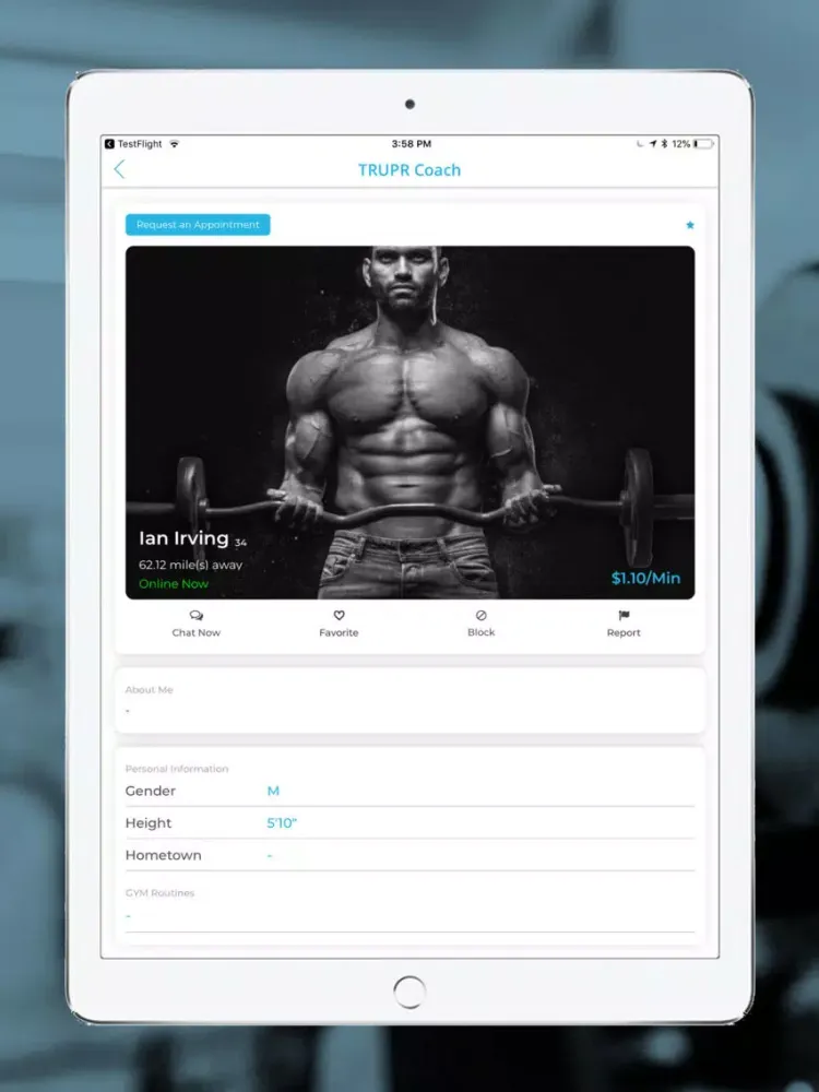 Trupr - Fitness On-Demand iPad  スクリーンショット