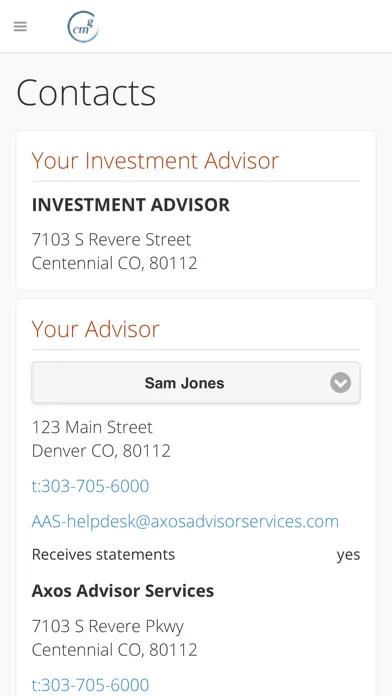 Capturas de pantalla de Capital Management Group, Inc.