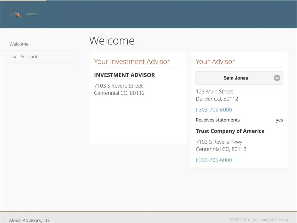 Alexis Advisors iPad 应用截图