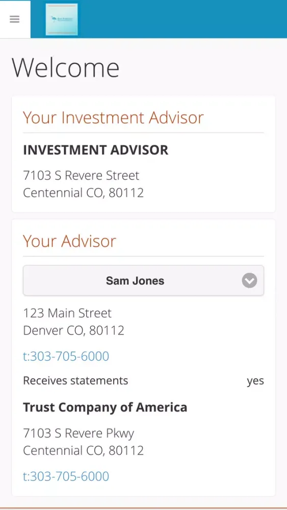 Screenshot di Blue Flamingo Wealth Management