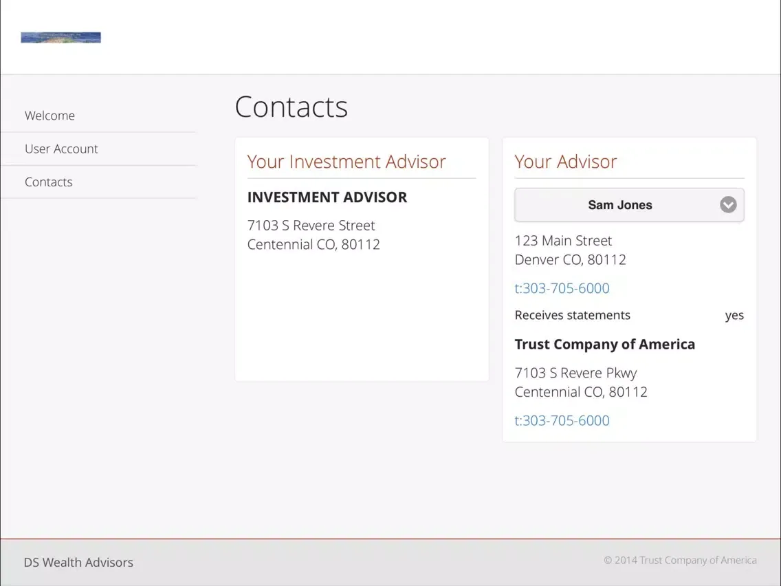 DS Wealth Advisors iPad  스크린샷