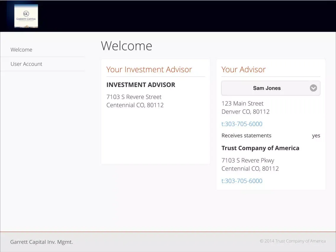 Garrett Capital Investment Mgt iPad  Ekran Görüntüleri