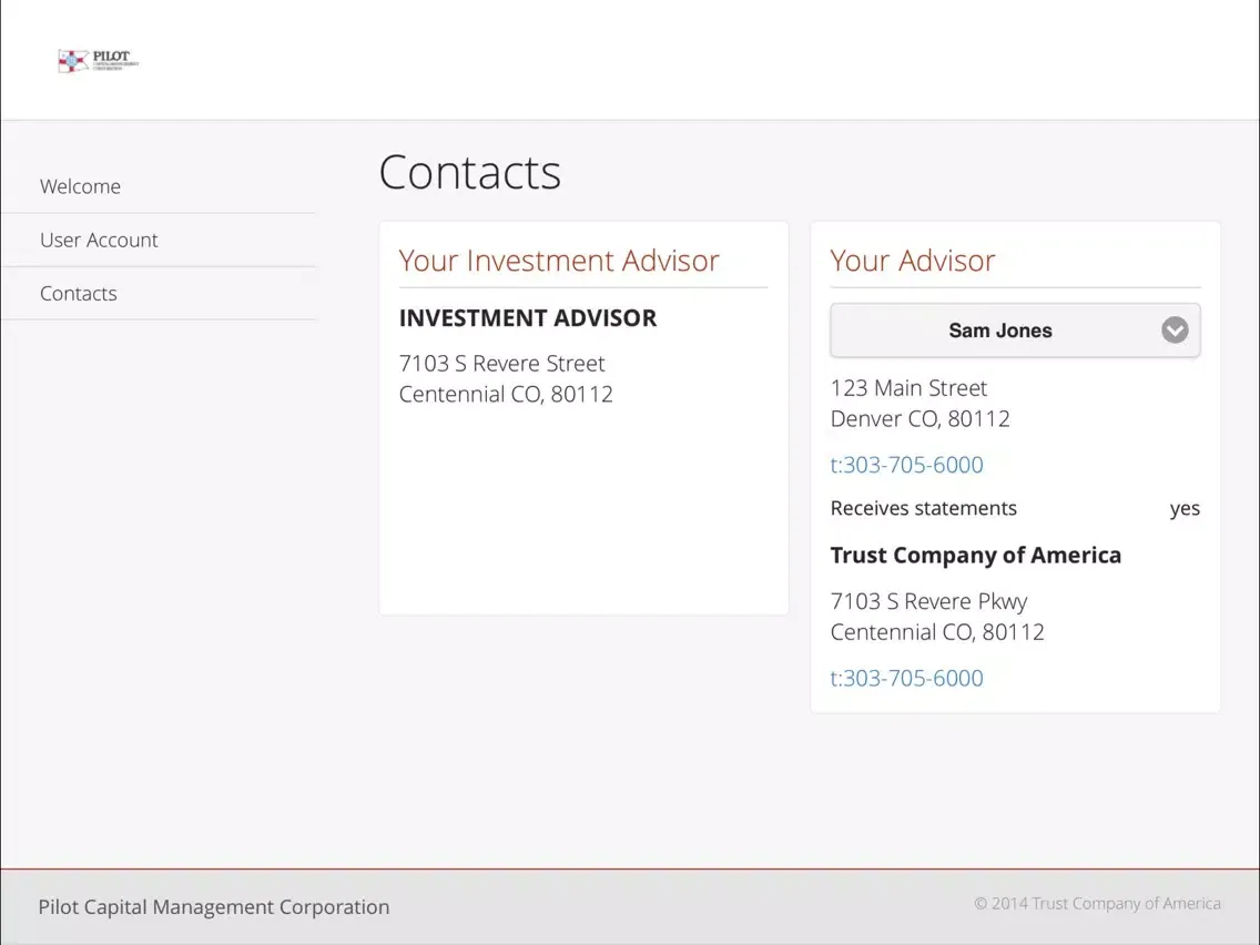 Zrzuty ekranu Pilot Capital Management Corporation iPad 