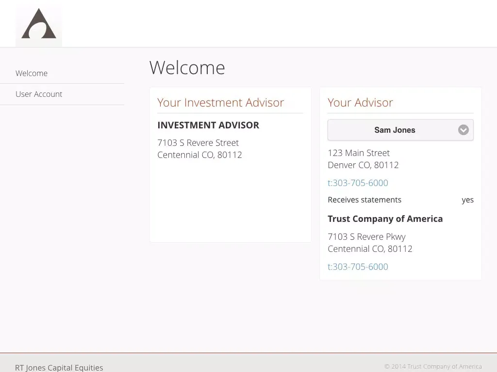 Tangkapan layar RT Jones Capital Equities iPad 