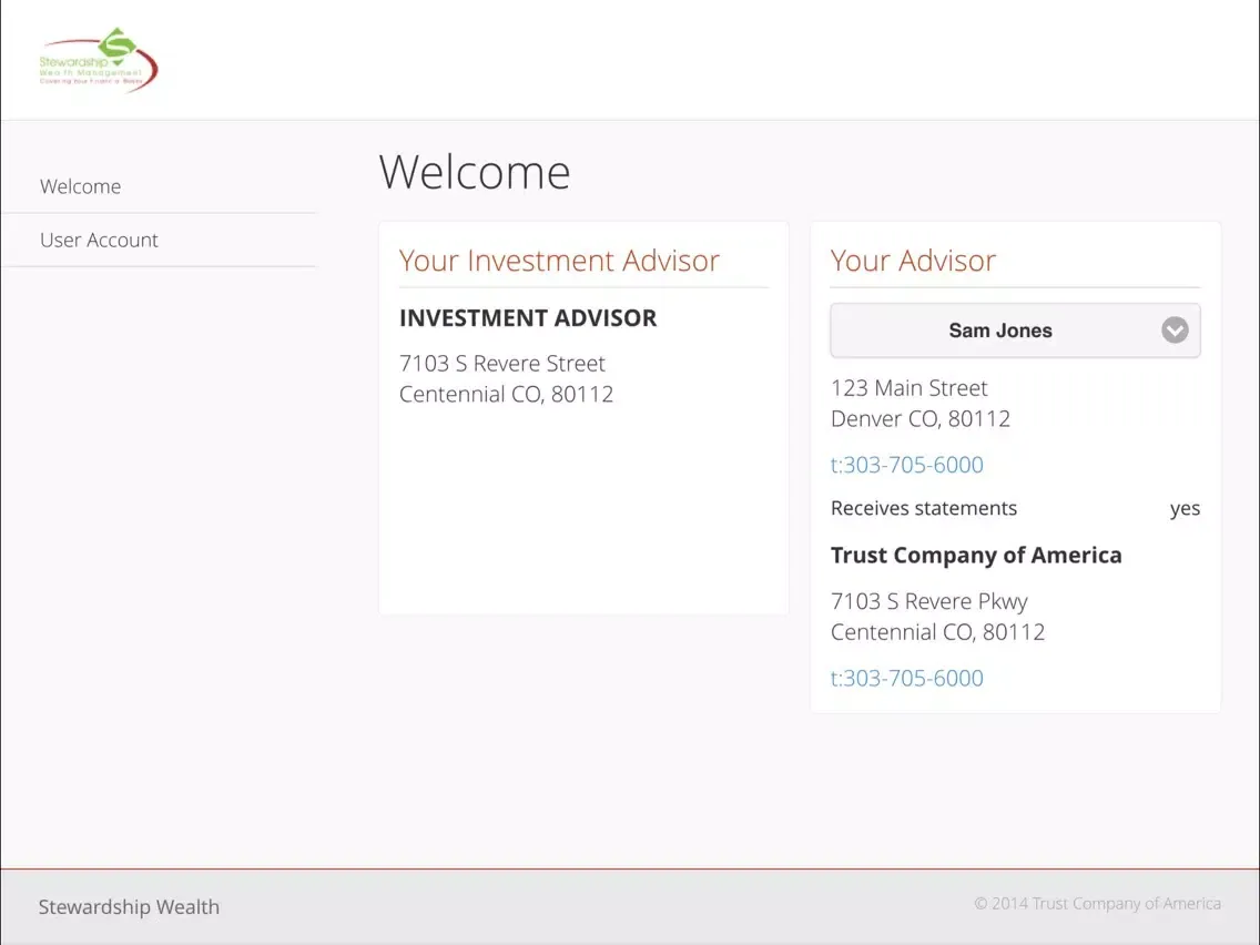 Stewardship Wealth Management iPad  Ekran Görüntüleri