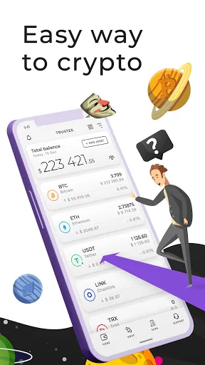 Screenshot di Trustee | crypto & btc wallet