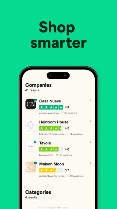 Captures d'écran de Trustpilot: Reviews & Ratings