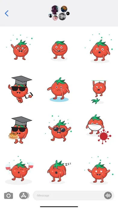 Captures d'écran de Mr.Tomato Stickers