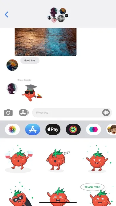 Captures d'écran de Mr.Tomato Stickers