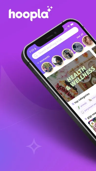 ภาพหน้าจอของ Hoopla.com