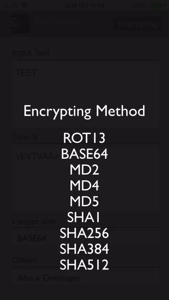 Tangkapan layar EnDecrypter