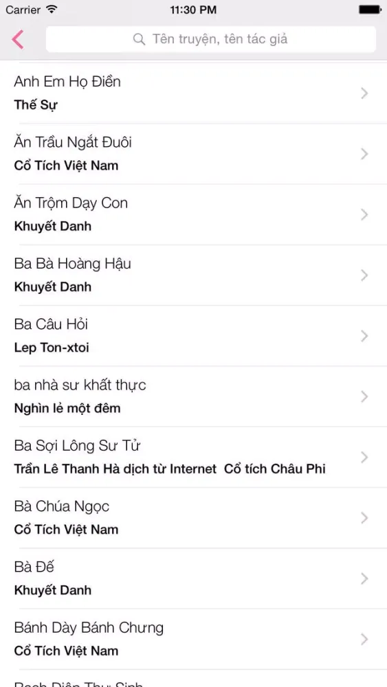 ภาพหน้าจอของ Truyện cổ tích và ngụ ngôn hay !