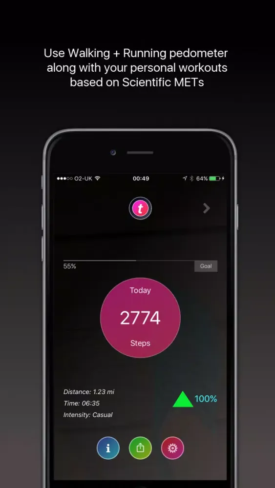 Scientific Fitness Tracker Screenshots