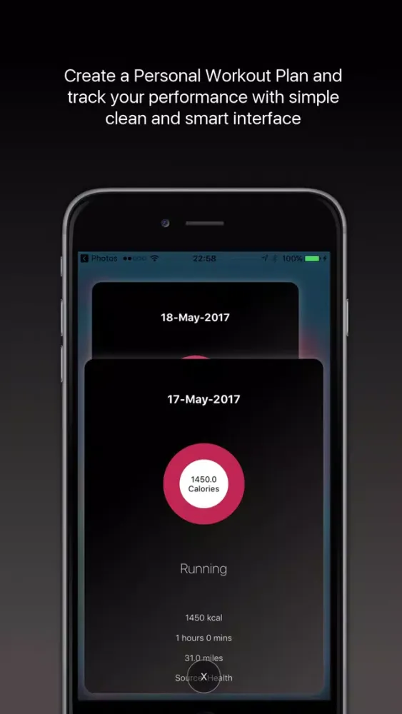Scientific Fitness Tracker Screenshots