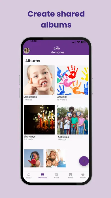 Tangkapan skrin trybe app