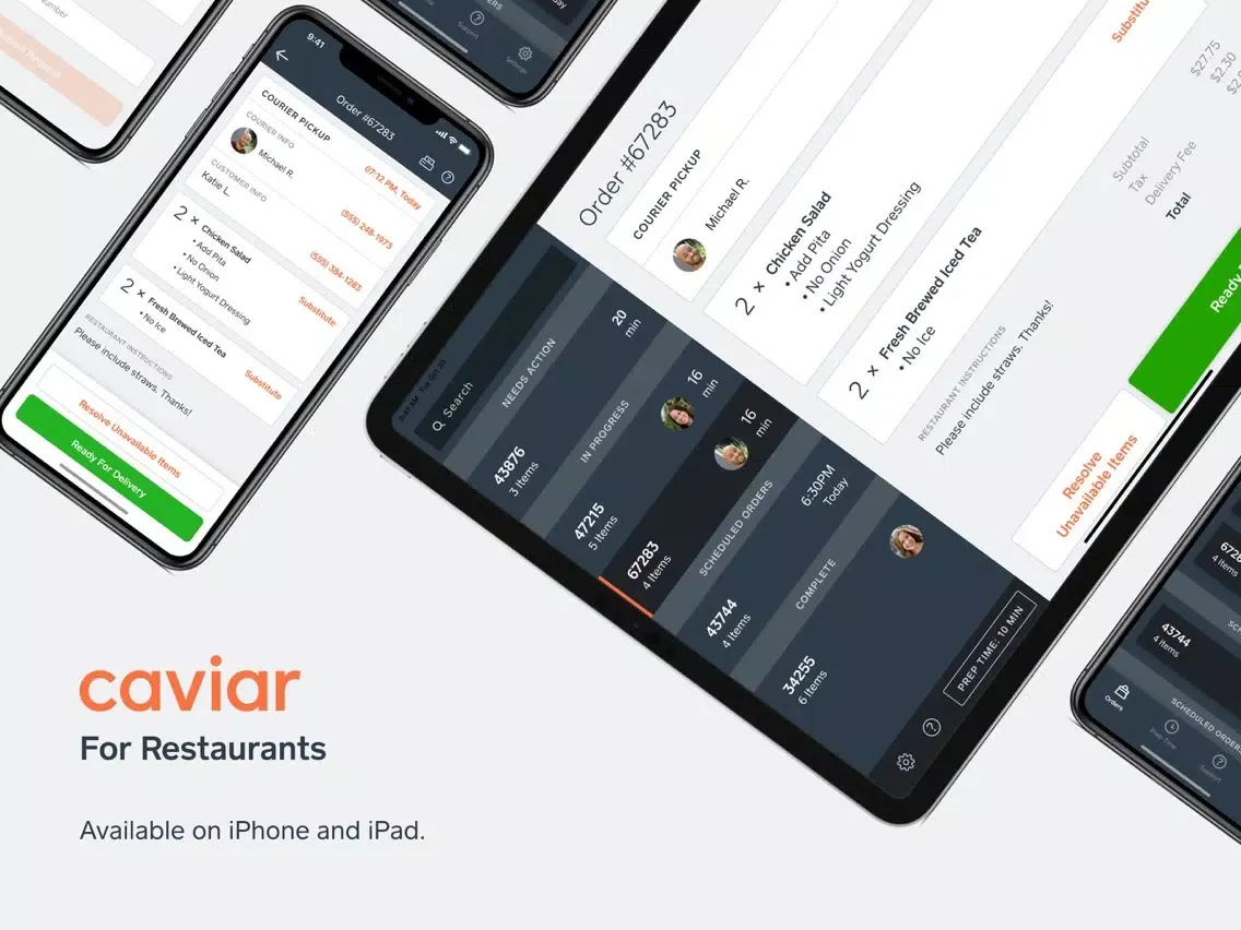Capturas de pantalla de Caviar Restaurant iPad 