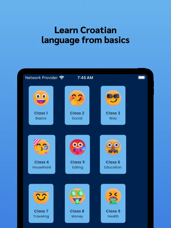 Capturas de tela do Croatian Learning For Beginner iPad 