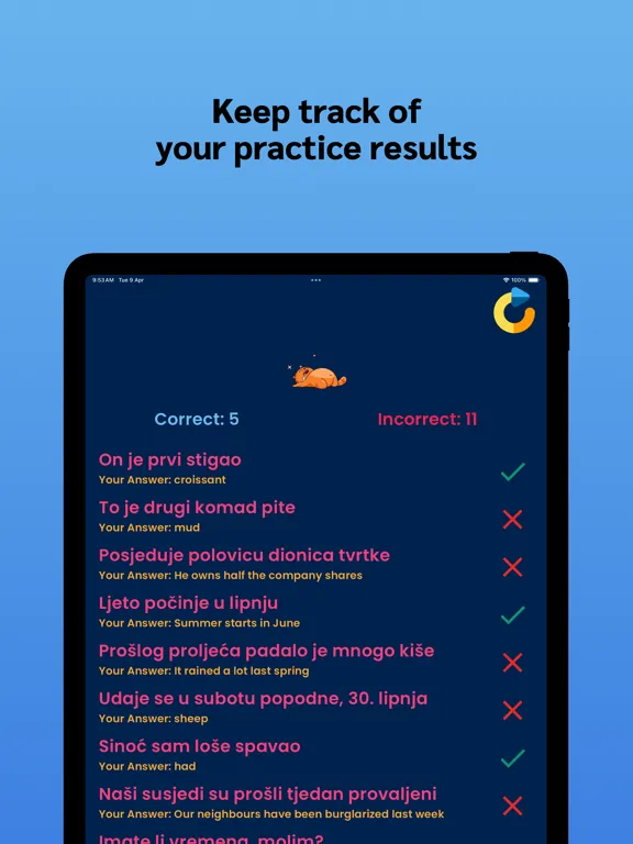 Capturas de tela do Croatian Learning For Beginner iPad 