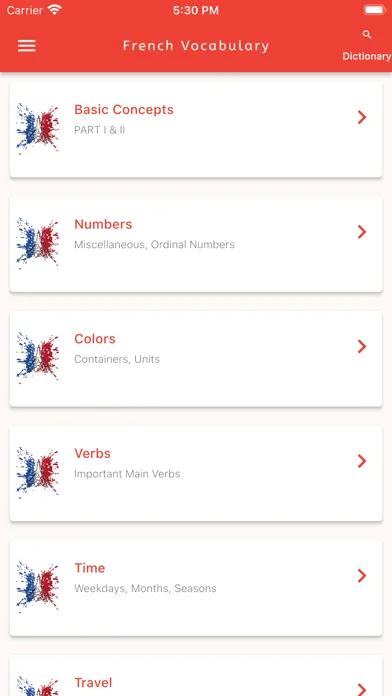 Learn French Vocabulary!应用截图