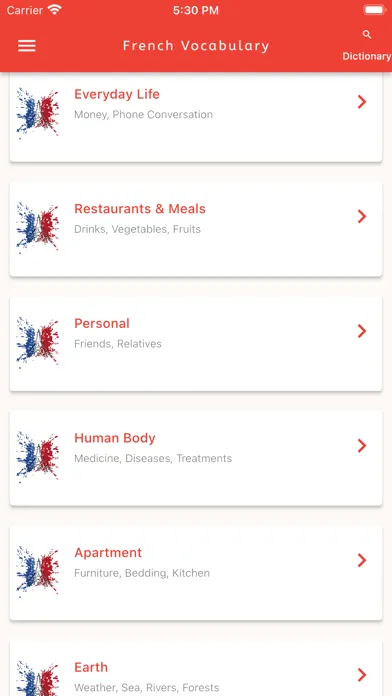 Learn French Vocabulary!应用截图