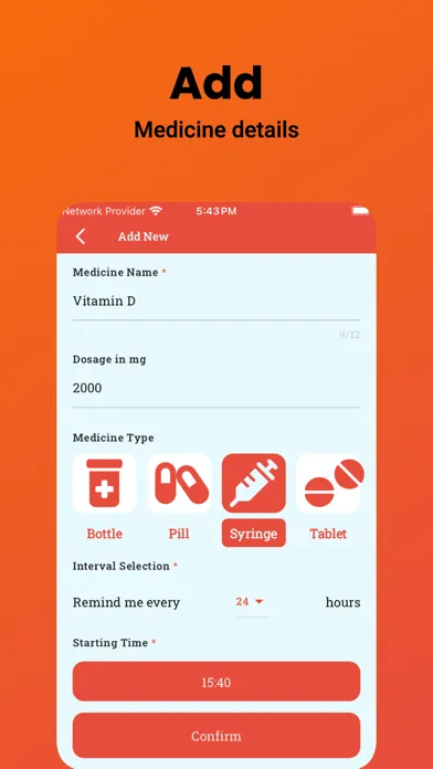 Pill Reminder: Medicine Alarm 스크린샷