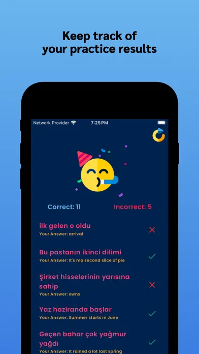 Ảnh chụp màn hình của Turkish Learning!