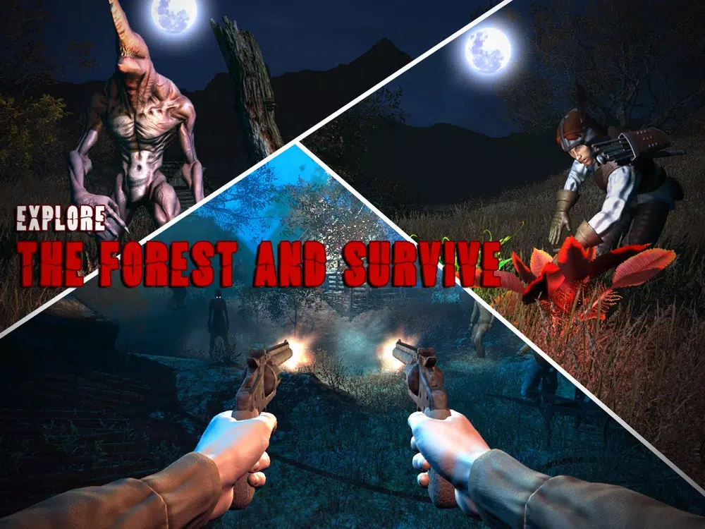 Tangkapan skrin Scary Forest Hunting Survival iPad 